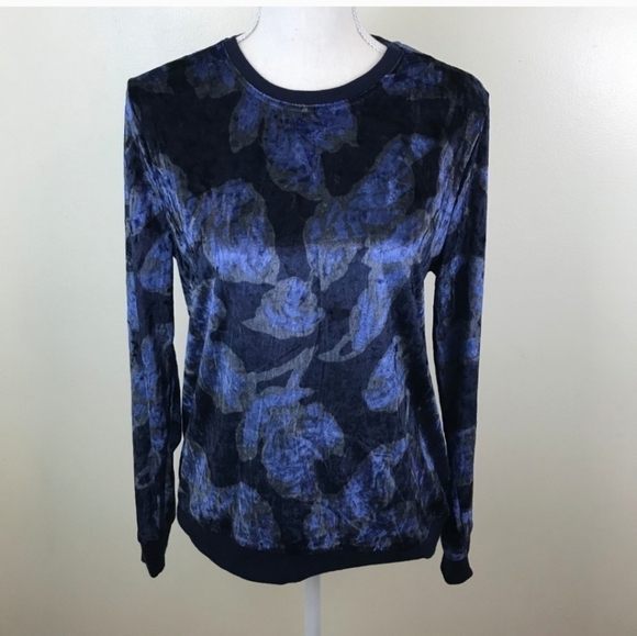 Nanette Lepore Velvety Floral Top Extra Large - Picture 1 of 12